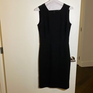 Banana republic black sheath dress size 0